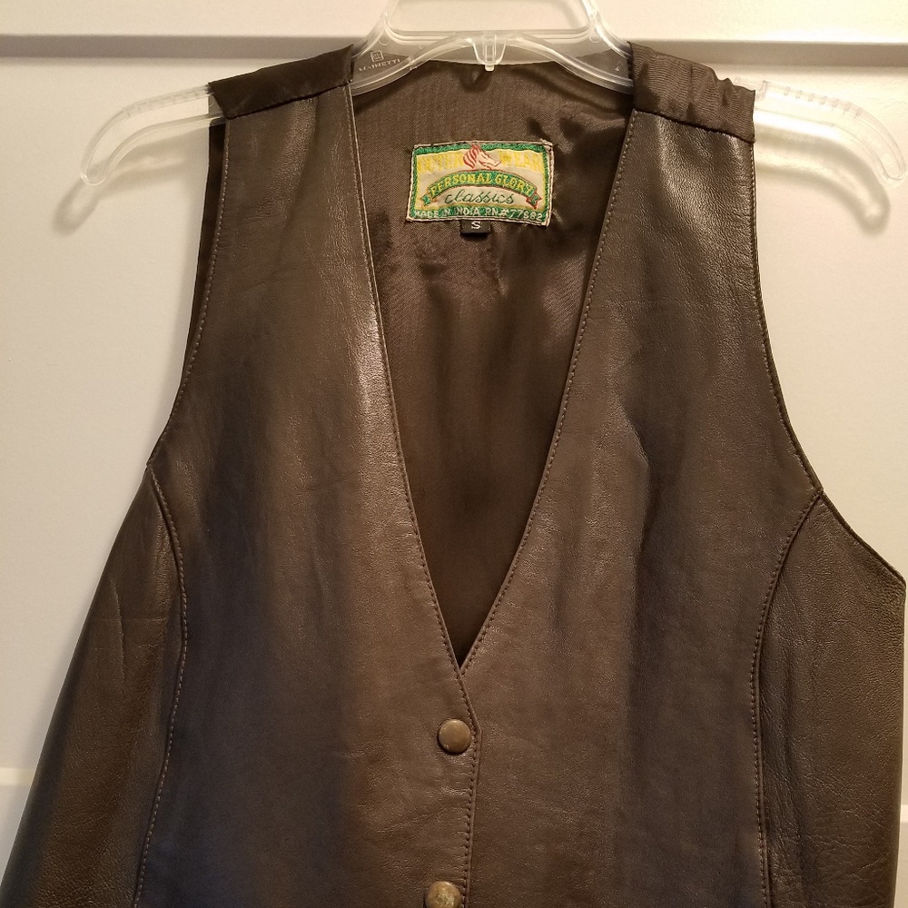 Leather vest ... ladies small